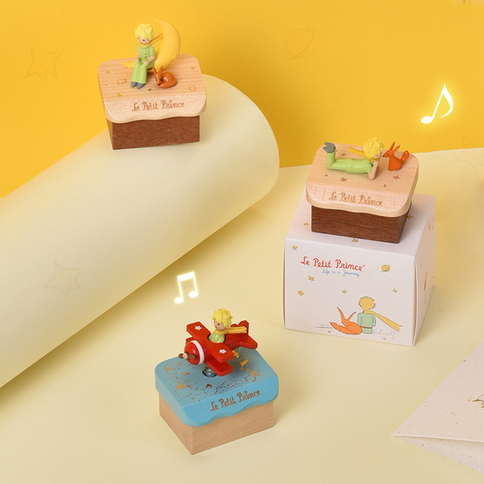 スカイミュージックボックス リトルプリンス ゼンマイ式オルゴール