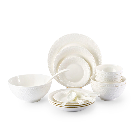 Md Margo Fontainebleau ボーンチャイナ食器セット - 4人用 フレンチ
