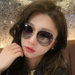 Sunglasses for Women, New Trendy Uv Protection, Internet Celebrity Sunglasses, Summer Fashion, Round Face, Polarized Glasses, Big Face, Slimming Effect