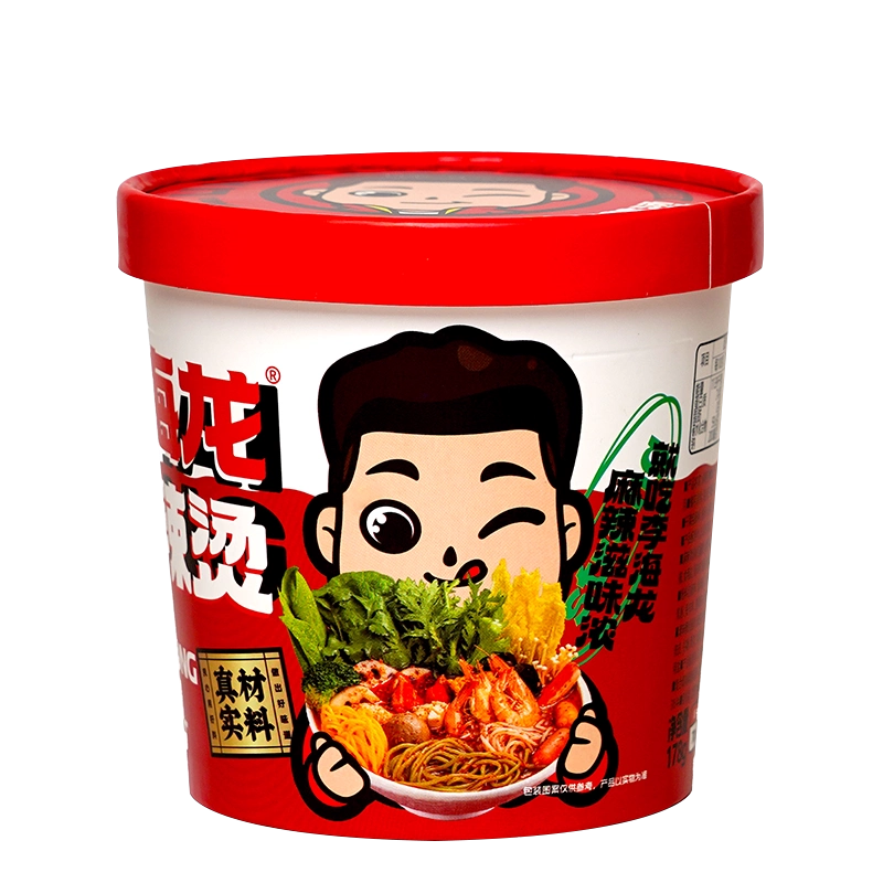 李海龙麻辣烫桶装冲泡速食夜宵178克/桶带丸子速