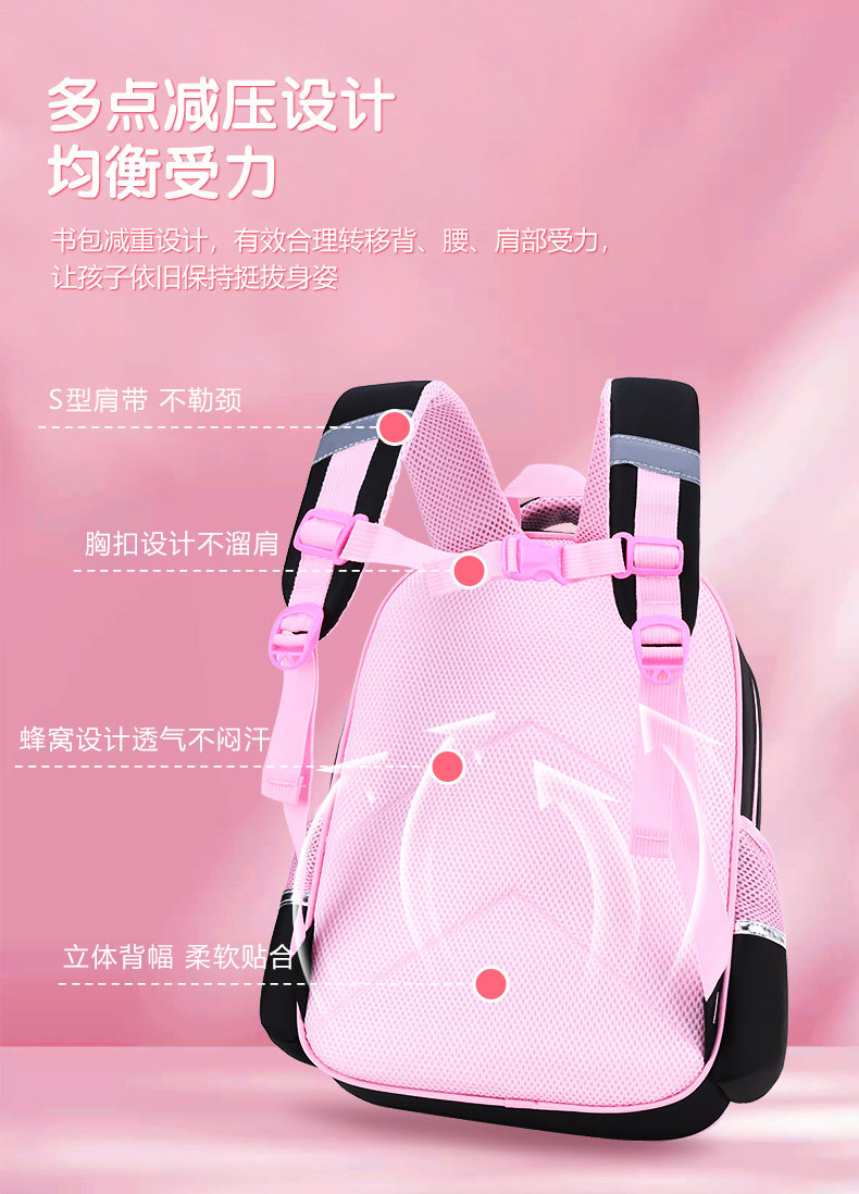 Bafunn Girls Backpack - Lightweight School Bag for Grades 1-6 Bafunn Girls Backpack - Lightweight School Bag for Grades 1-6