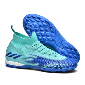 
Football shoes 2023 summer new flying knit seamless gradient teenager football shoes