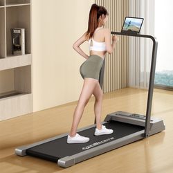 Electric Treadmill for Home Use, Small Foldable Household Accessory, Ultra-Quiet Electric Walking Platform for Indoor Fitness Use