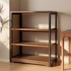 Bookshelf Storage Rack, Floor-Standing Small Shelf, Multi-Layer Storage Rack, Office Wall-Mounted Simple Desktop Iron Storage Cabinet