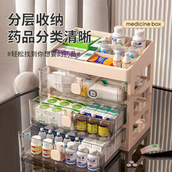 Medicine Box for Home Use, Large-Capacity Storage Cabinet, Medicine Classification and Organization, Small Drawer-Type Storage Rack, Medicine Storage Box