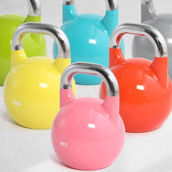 All-Steel Kettlebell for Personal Training, Home Use for Women to Practice Glute Workouts and Squats, Solid Cast Iron Dumbbell for Men's Fitness and Exercise