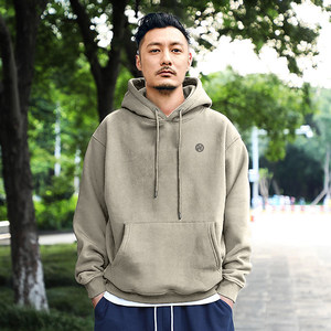 
440g winter Shawn Yue Hong Kong trendy men's sweatshirt men's hoodie jacket simple loose plush hoodie hoodie