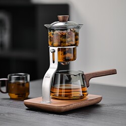 Kung Fu Tea Set 2025 New Model Lazy Tea Brewing Device Office Automatic Tea Brewing Pot Set Tea Water Separation Tea Cup
