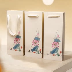 Ancient Style Gift Bags, New Paper Bags, Ready-Made Jewelry Boxes, Hand-Held Bags, Convenient Gift-Giving Packaging Bags, Long Gift Bags