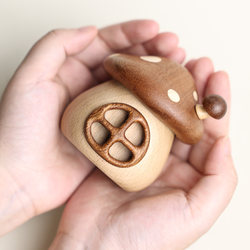 Baby Umbilical Cord and Fetal Hair Collection Box, Newborn Belly Button Storage Fetal Hair Preservation Bottle, Full-Month Baby Gift, Mushroom House