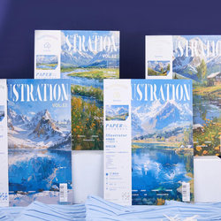 B5 Glue-Bound Creative and Aesthetically Pleasing Simple English Lined Literary Study Notebook for Middle and High School Students, Flat Lay Journal, Full-Page Layout, Special Notebook for High School Students