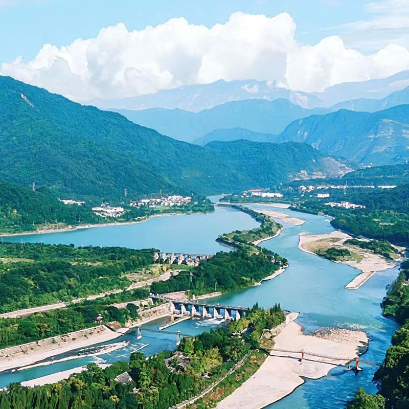 成都都江堰水利工程仰天窝+三星堆博物馆1日游可选导游套餐