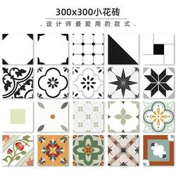 Foshan Retro Small Flower Tiles 300X300 Tiles B&B All-Ceramic Bathroom Kitchen Balcony Non-Slip Wear-Resistant Floor Tiles