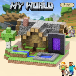 Minecraft Magnetic Blocks Assembled Building Blocks Magnet Magnetic Mini World Complete Set Children's Toys for Boys
