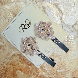 Xinin Acc Korean Imported Ro Handmade Full Rhinestone Hairpin High-End Internet Celebrity Style Ins-Style Hair Accessory