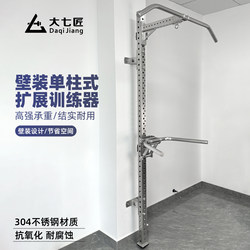 Daiqi Stainless Steel Single-Pole Wall-Mounted Single/Double Bar Training Rack for Arm Flexion and Extension Pull-Ups, Home Fitness Equipment
