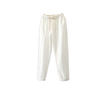 
Niche nine-point pants for women 2025 summer wash cotton thin loose harem pants for women slim high waist casual pants