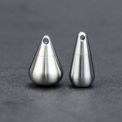 Pure Titanium High-End Mini Pill Box, Ultra-Small Portable Pill Box, Food-Grade Sealed Waterproof Mobile Phone Chain Empty Pill Bottle