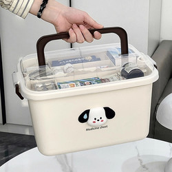 Medicine Box for Home Use, Large Medicine Box, Medicine Box, Medicine Bag, Storage Box, Medicine and Drug Large-Capacity Storage Box