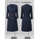 Professional dress high-end women's clothing, three-quarter sleeves, collarless fashion temperament, OL commuting work clothes for women in spring and autumn new style

