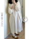 Ins casual temperament lazy loose long-sleeved dress for women in summer 2025 new large-size solid color long skirt