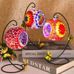 Mosaic DIY Hanging Table Lamp Turkish Candle Holder Adult Parent-Child Creative Handmade Materials Night Light Material Kit