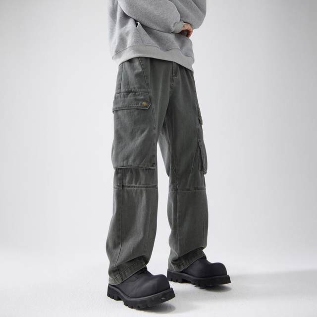 Women's High Waisted V Shaped Side Pocket Wide Leg Casual Pants - Halara