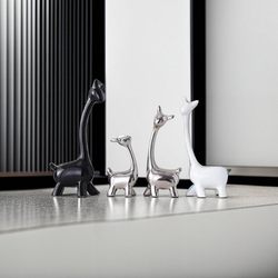 Creative, Simple and Luxurious, a Family of Four Living Room Tv Cabinet, Wine Cabinet, Tabletop Ornaments, Couple's Housewarming Gift Decorations