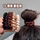 Summer Seamless Hair Tie Thick High Elasticity Durable Rubber Band Headband 2025 New Style Ball Ponytail Hair Tie for Women