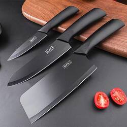 Three-Piece Cutting Board Set, Kitchen Knife Set, Complete Set of Kitchen Knives for Dormitory and Home Use, Meat Cutting Knife, Scissors, Baby Food and Fruit Knife