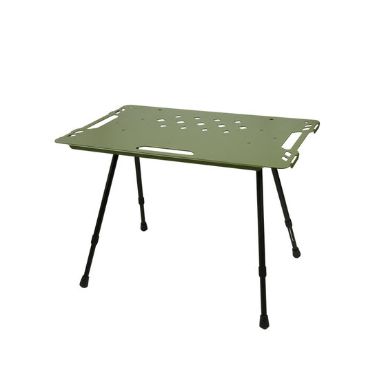 
Outdoor tactical table with splicable stove, all-aluminum tabletop, matte picnic camping party table for 2-3 people