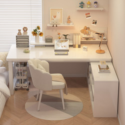 Corner Desk Student Home Writing Desk Corner Office Desk Simple Desk Bookshelf Integrated Desk Bedroom Computer Desk