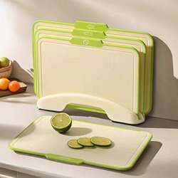 Trendy Cutting Board Storage Integrated Classification Set for Chopping Boards, Baby Food Preparation Board Set, Special Board for Cutting Fruits, Sticky Board