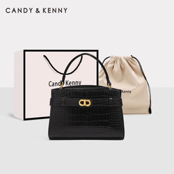 Official Website Small C&K Birthday Gift Handbag Crossbody Bag for Women 2025 New Crocodile Pattern Light Luxury Small Kelly Bag