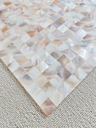 Sunny Day Shell Mosaic Tiles Bathroom Kitchen Living Room Balcony Natural Mother-Of-Pearl Background Self-Adhesive Wall Stickers Decoration