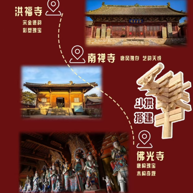 忻州 佛光寺/南禅寺一日游 含门票 独立包车 上门接送 时间可调