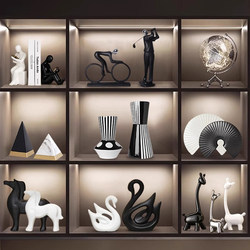 German Light Luxury High-End Flat-Panel Wine Cabinet, Tv Cabinet, Decorative Items for the Living Room, High-End and Elegant Glass Cabinet, Sideboard Decoration