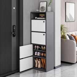 Small Apartment Shoe Cabinet for Entryway, Home Use, Hallway Outside, 2023 New Popular Model, Space-Saving Storage Cabinet, Simple Shoe Rack