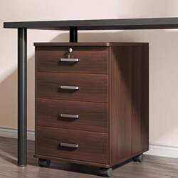 File Cabinet, Office Cabinet, Storage Cabinet, Drawer Cabinet with Wheels, Mobile Under-Desk Storage Cabinet, Low Cabinet for Documents