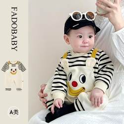 Baby Clothes, Autumn Clothing, Handsome Baby Boy Jumpsuit, Super Cute Long-Sleeved Outdoor Sweatshirt, Spring and Autumn Style