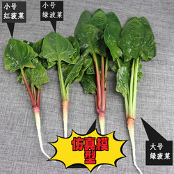 Simulated Spinach Vegetable Model, Early Education Educational Toy, Decorative Fake Fruit for Window Display, Simulated Eggplant Ornament, Fake Spinach