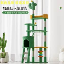 Foreign Trade Cactus Cat Climbing Frame, Cat House, Cat Tree, Integrated Cat Stand, Space Capsule, Large Cat Toy, Cat Jumping Platform