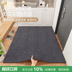 Floor Mat for Entrance Door, Non-Slip, Stain-Resistant, No-Wash, Wipeable, Household Thickened, Cuttable Carpet Door Mat