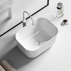 Deepened Countertop Basin Large Size Wash Basin Balcony Heightened Wash Basin Bathroom Household Ceramic Laundry Basin Basin