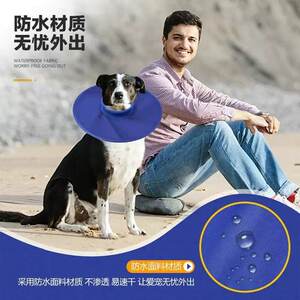 伊丽莎白圈狗宠物软圈绝育防舔舐轻薄透气术后使用羞耻圈猫咪狗狗