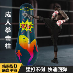 Boxing Punching Bag, Standing Type for Home Use, Suitable for Adults and Children, Inflatable Boxing Column, Thickened, Non-Falling Sandbag for Boxing Training