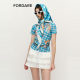 
FORDARE/Fu Die 25 spring and summer sports pleated cake skirt for women