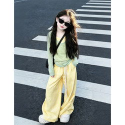 Girls' Outfit Spring Collection 2026 New Children's Spring Dopamine Three-Piece Set Girls' Super Cute Clothes Spring and Autumn Style