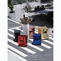 Boarding Bag Small Size 2.0 with Lid, Silent Wheels, Foldable Storage, Portable Trolley for Business Trips, Travel, and Camping