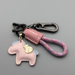 2026 Cartoon Get Rich Soon Keychain Creative Car Keychain Leather Braided Rope Key Pendant Bag Ornament